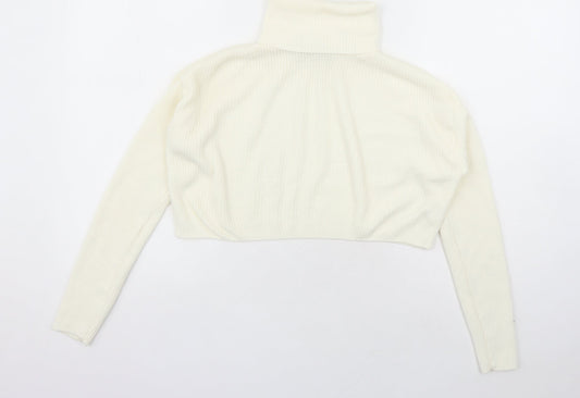 Womens UK Size S PRETTYLITTLETHING Ivory Pullover Jumper