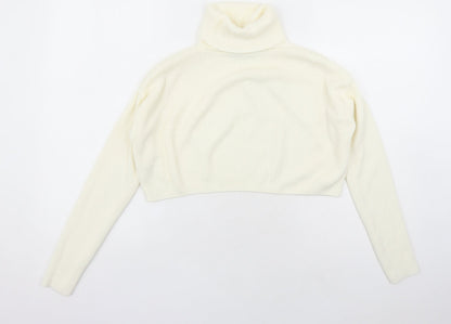 Womens UK Size S PRETTYLITTLETHING Ivory Pullover Jumper