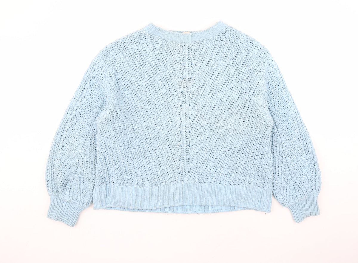 Womens UK Size L H&M Blue Pullover Jumper