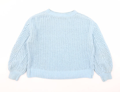 Womens UK Size L H&M Blue Pullover Jumper