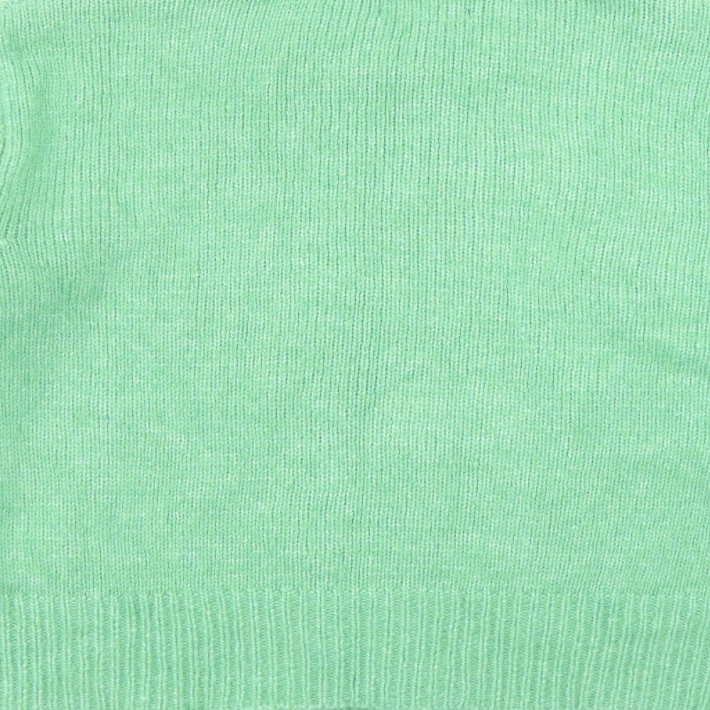 Womens UK Size M Marks and Spencer Green Pullover Jumper