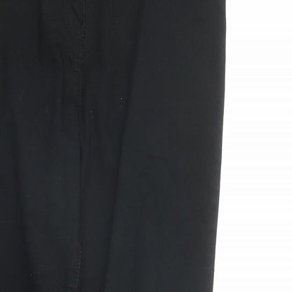 Matalan Womens Black Cotton Skinny Jeans Size 12 L28 in Regular Zip