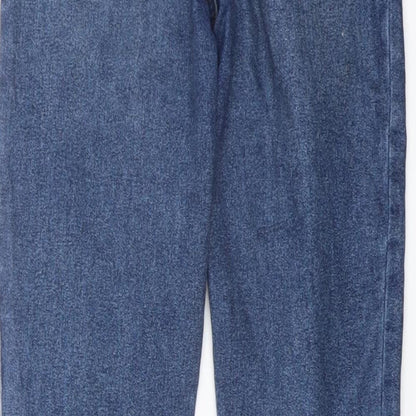 COLLUSION Womens Blue Cotton Skinny Jeans Size 26 in L28 in Regular Button