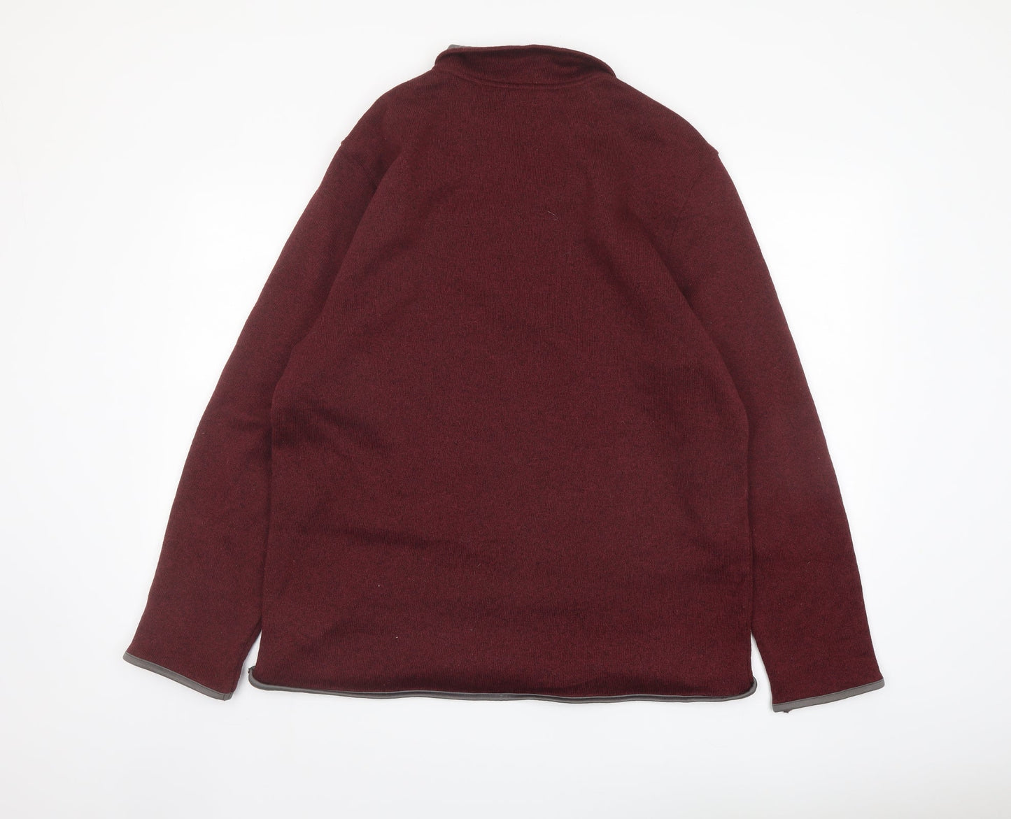 Mens UK Size L IZOD Red Pullover Sweatshirt