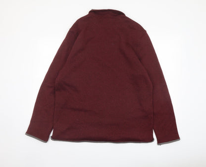 Mens UK Size L IZOD Red Pullover Sweatshirt