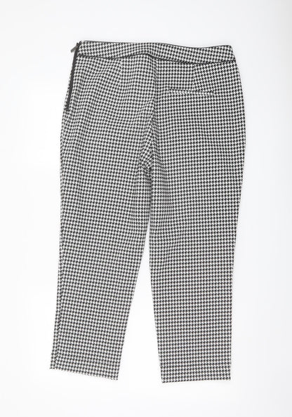 Womens UK Size 16 Oasis Regular Fit Chino Black Trousers