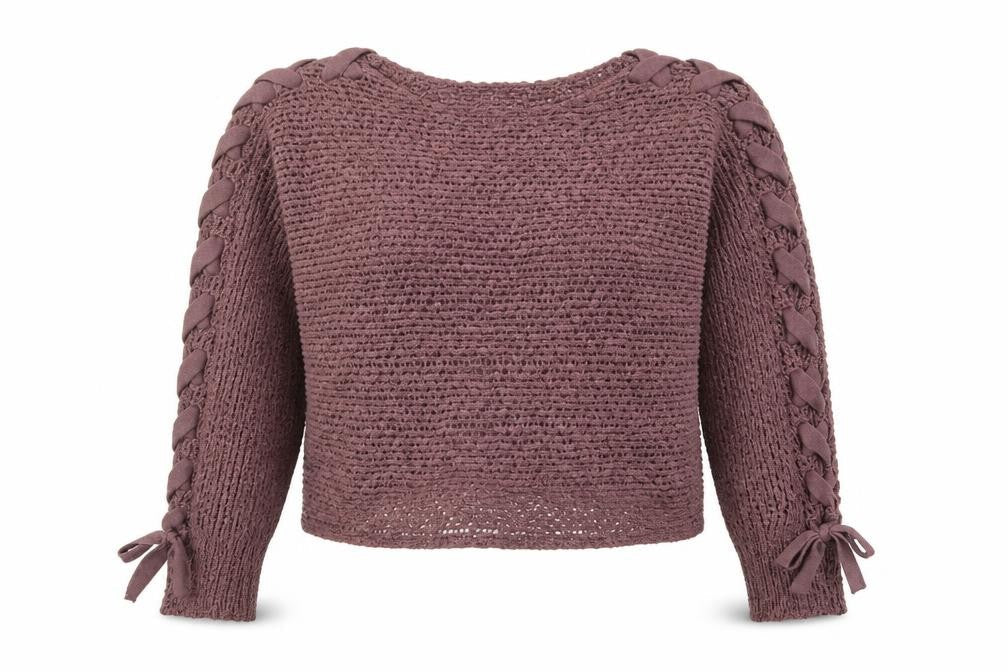 Womens UK Size XL Cashel Purple Pullover Jumper