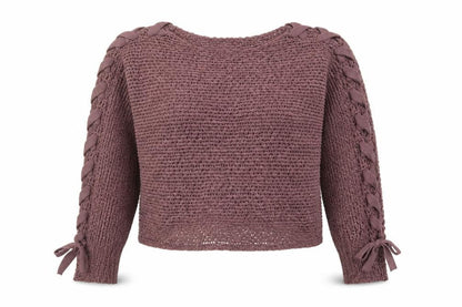 Womens UK Size XL Cashel Purple Pullover Jumper
