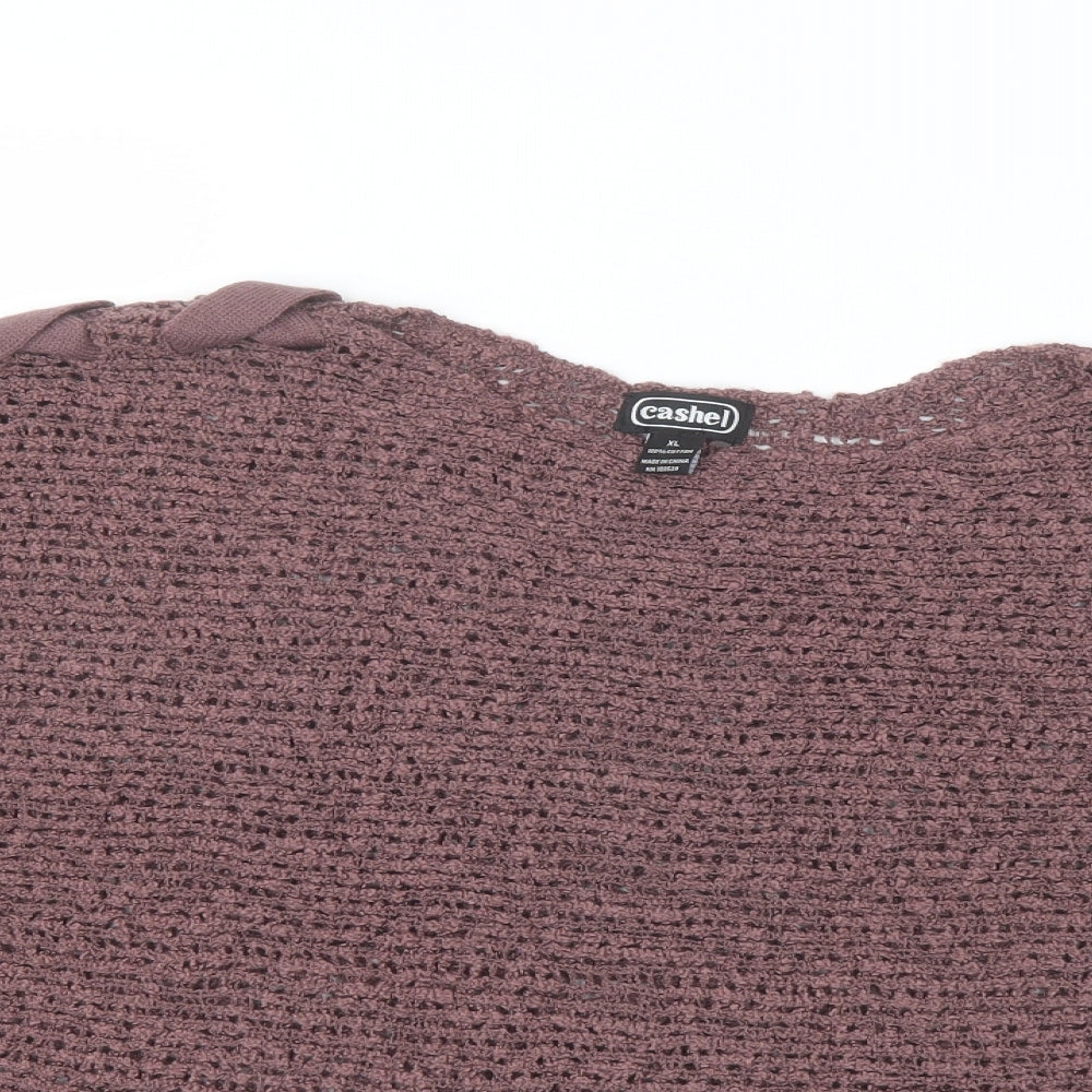 Womens UK Size XL Cashel Purple Pullover Jumper
