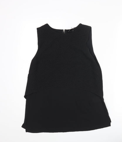 Womens UK Size 10 Warehouse Black Camisole Blouse