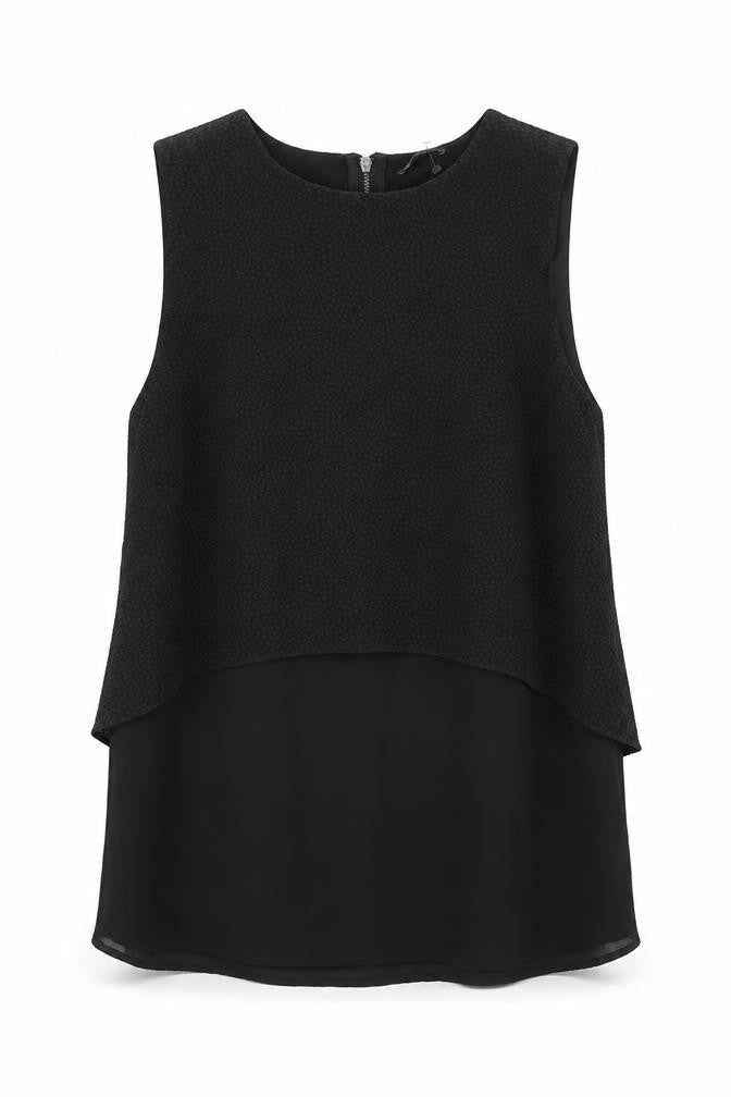 Womens UK Size 10 Warehouse Black Camisole Blouse