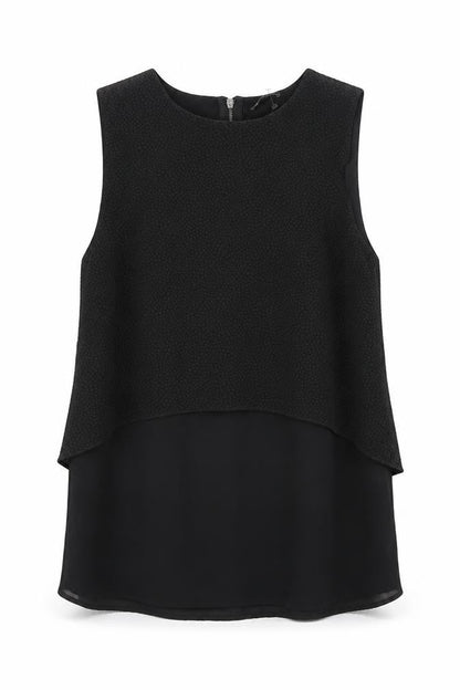 Womens UK Size 10 Warehouse Black Camisole Blouse