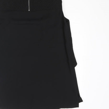 Womens UK Size 10 Warehouse Black Camisole Blouse