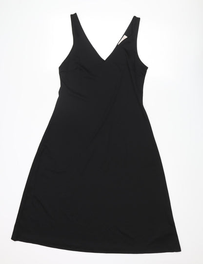 Per Una Womens Black Polyester A-Line Size 12 V-Neck Pullover