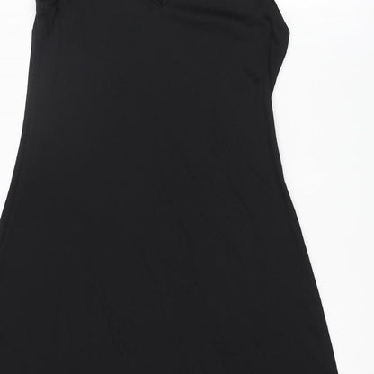 Per Una Womens Black Polyester A-Line Size 12 V-Neck Pullover