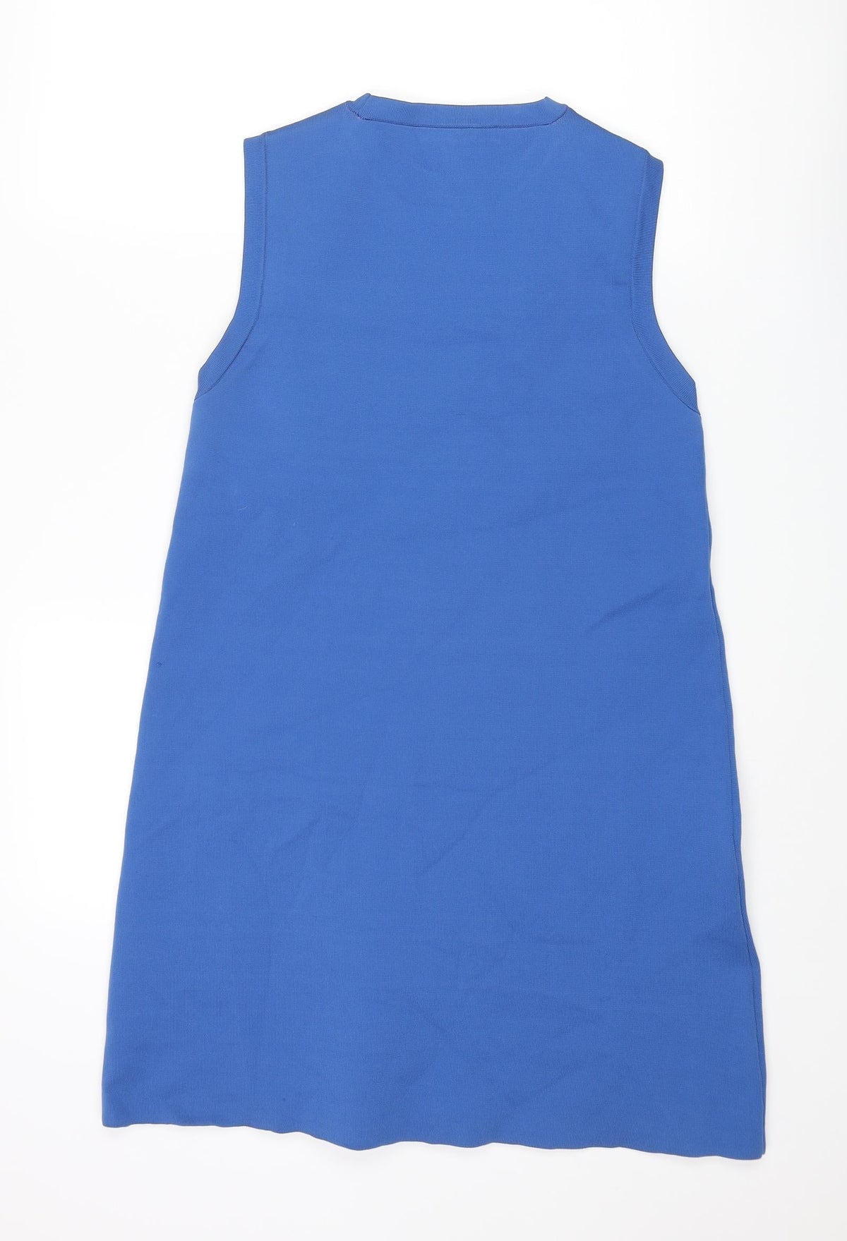 Zara Womens Blue Polyester Shift Size M Crew Neck Pullover