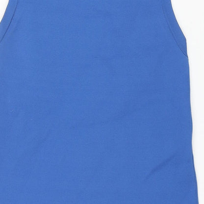 Zara Womens Blue Polyester Shift Size M Crew Neck Pullover