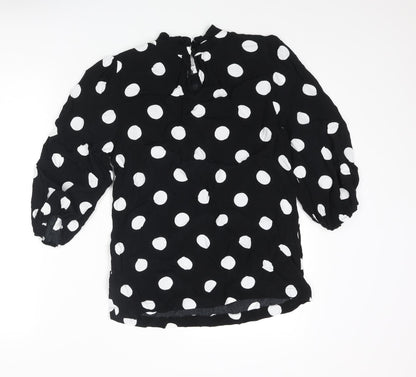 Womens UK Size 8 Marks and Spencer Black Basic Blouse