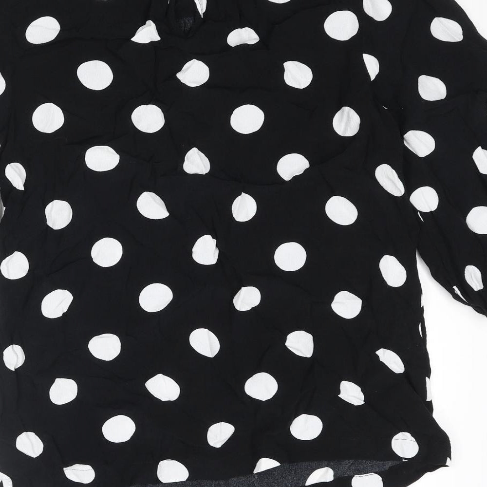 Womens UK Size 8 Marks and Spencer Black Basic Blouse
