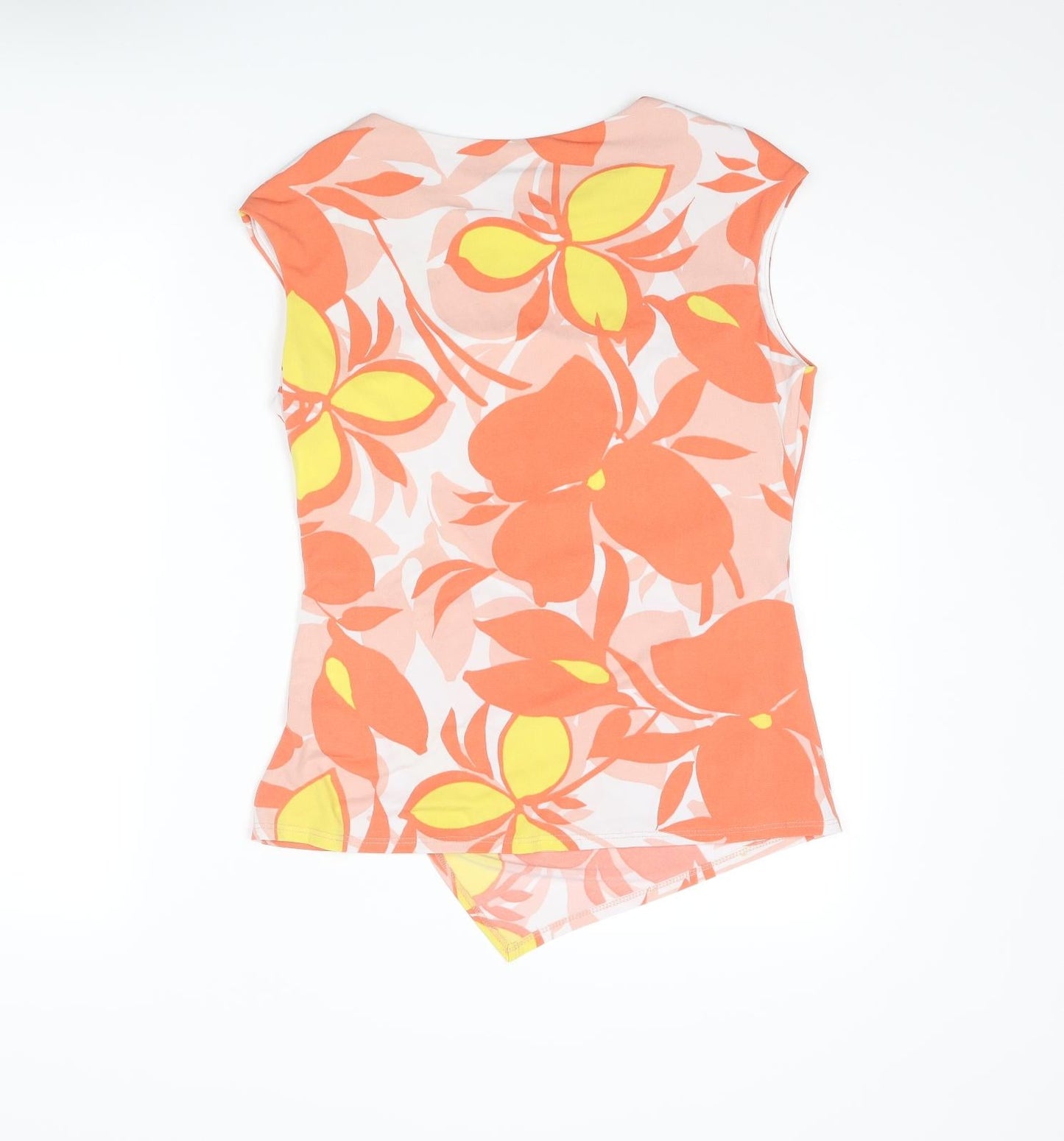 Womens UK Size 12 Roman Orange Camisole Blouse