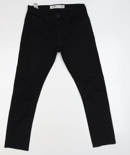 Mens UK Size 28 in Burton Regular Fit Skinny Black Jeans