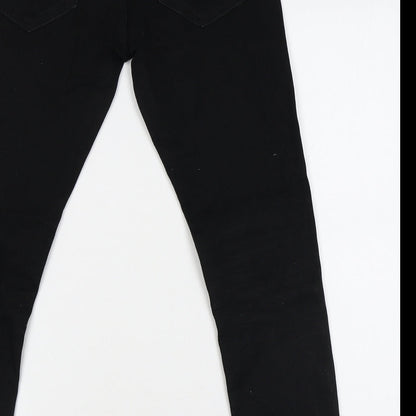 Mens UK Size 28 in Burton Regular Fit Skinny Black Jeans
