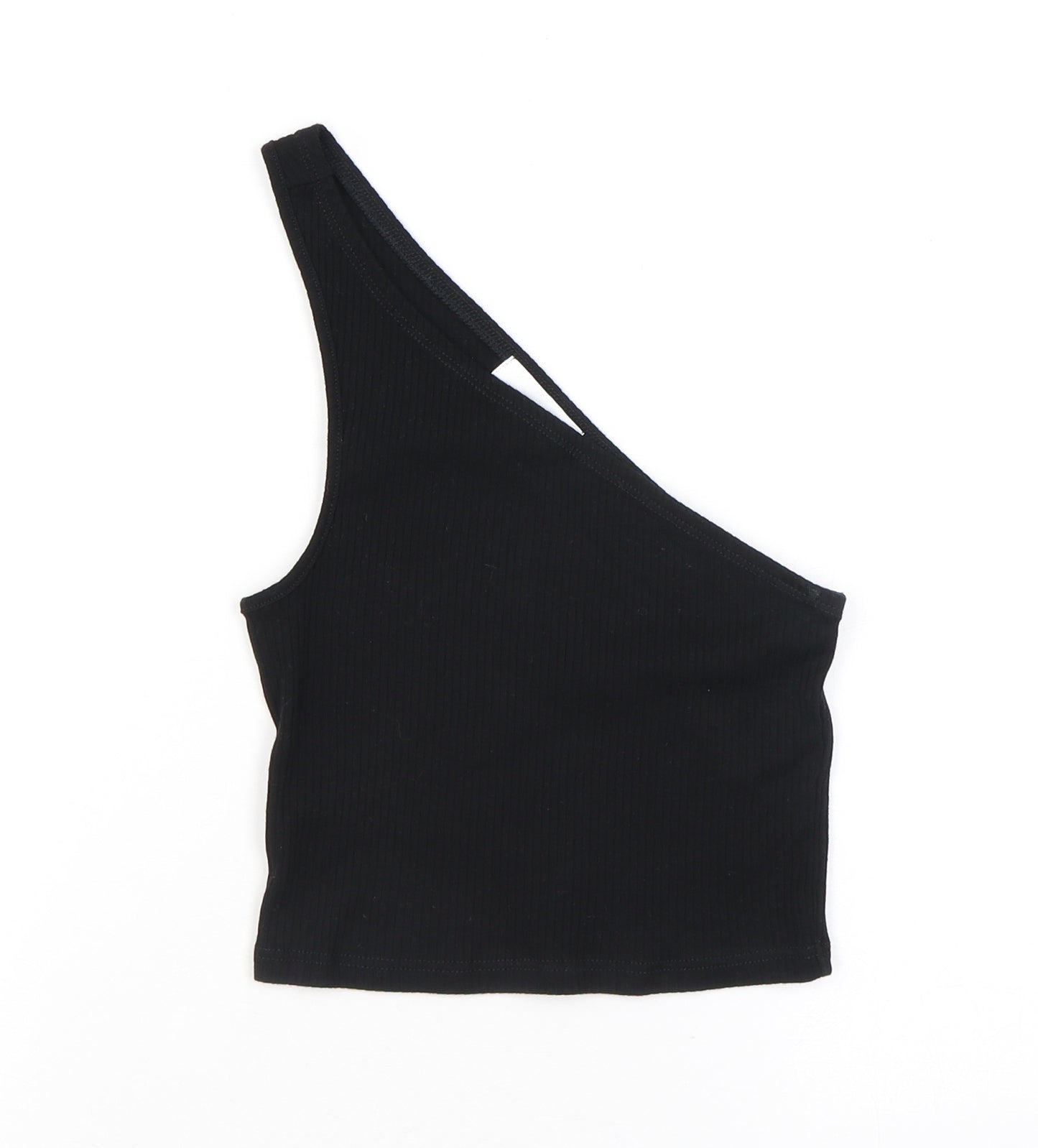 Womens UK Size 8 Topshop Black Cropped Tank