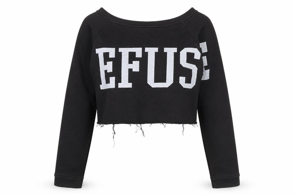 Womens UK Size S Bershka Black Pullover Sweatshirt