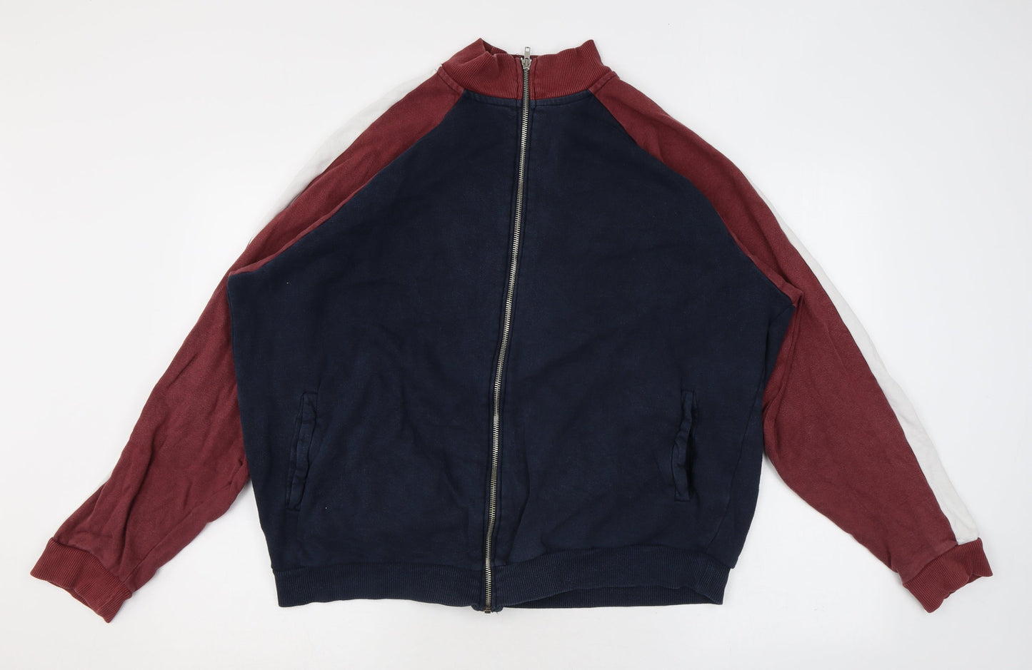 Mens UK Size M ASOS Blue Full Zip Sweatshirt