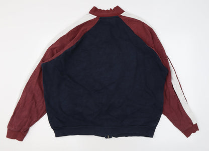 Mens UK Size M ASOS Blue Full Zip Sweatshirt