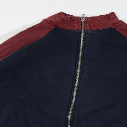 Mens UK Size M ASOS Blue Full Zip Sweatshirt