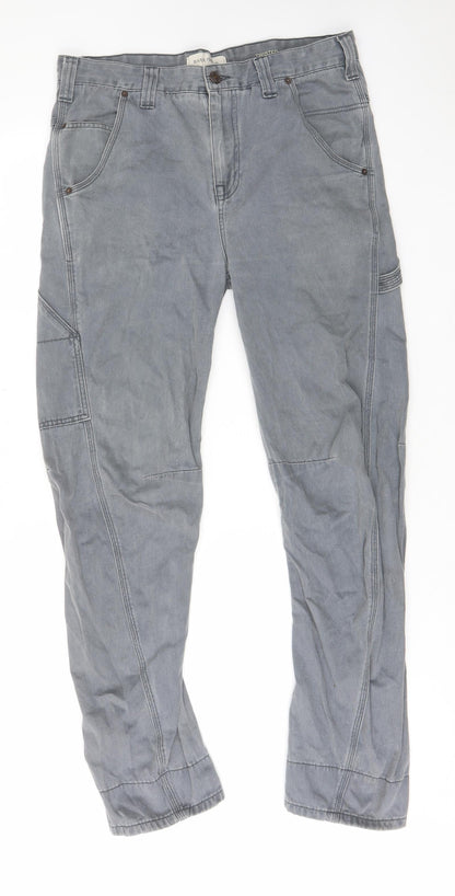 Mens UK Size 32 in River Island Regular Fit Tapered Grey Jeans