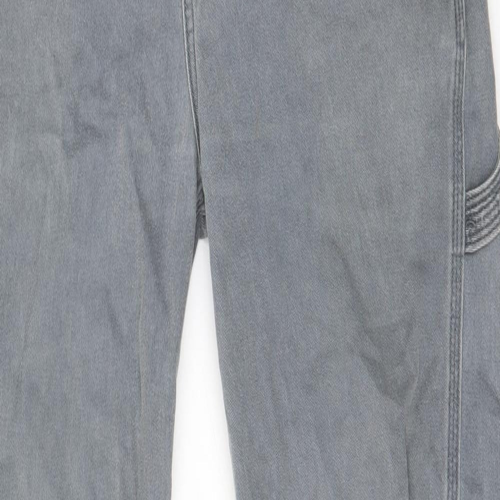 Mens UK Size 32 in River Island Regular Fit Tapered Grey Jeans
