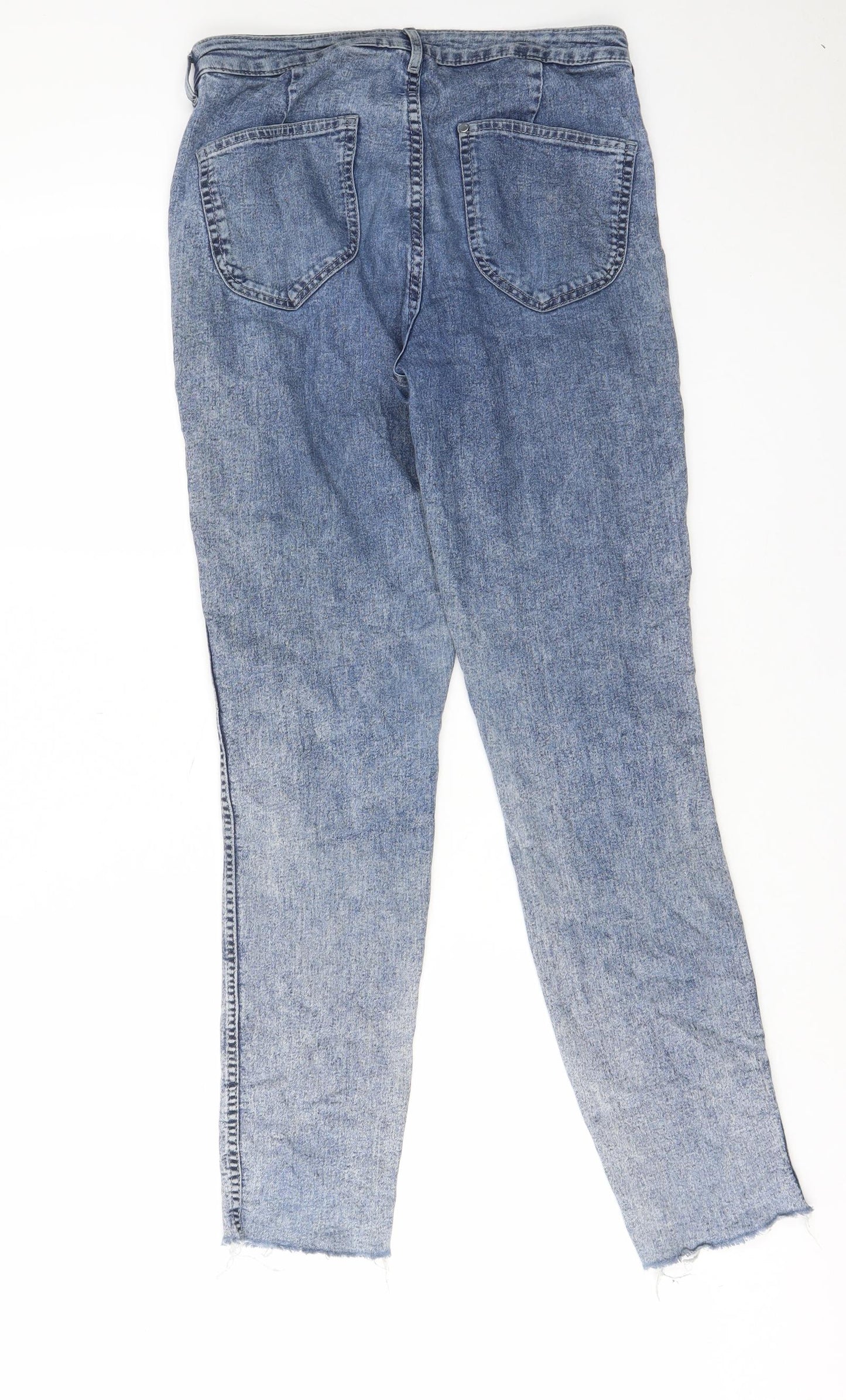 Womens UK Size 27 in H&M Regular Fit Straight Blue Jeans