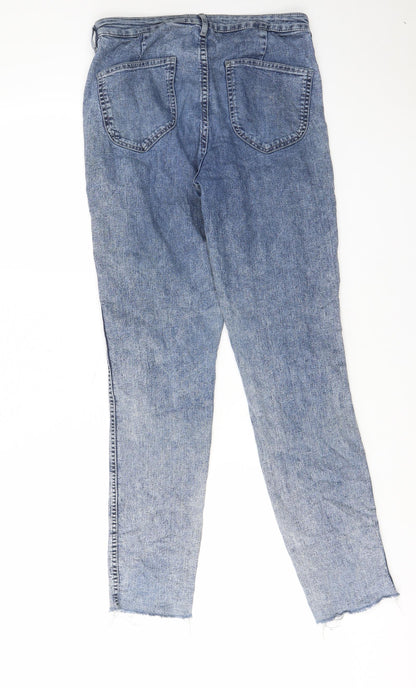 Womens UK Size 27 in H&M Regular Fit Straight Blue Jeans