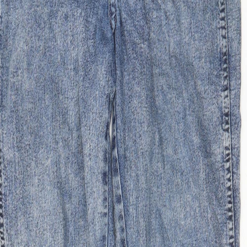 Womens UK Size 27 in H&M Regular Fit Straight Blue Jeans