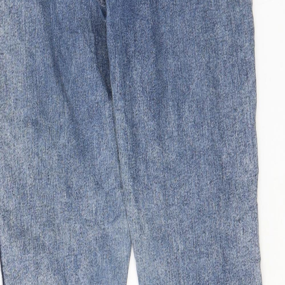 Womens UK Size 27 in H&M Regular Fit Straight Blue Jeans