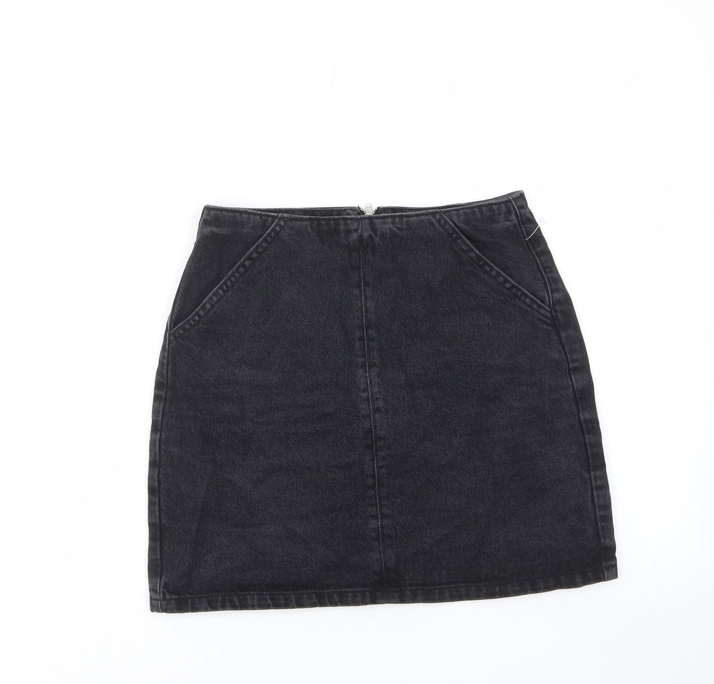 Womens UK Size 8 Topshop A-Line Denim Skirt