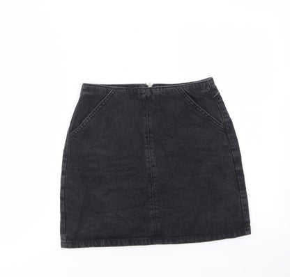 Womens UK Size 8 Topshop A-Line Denim Skirt