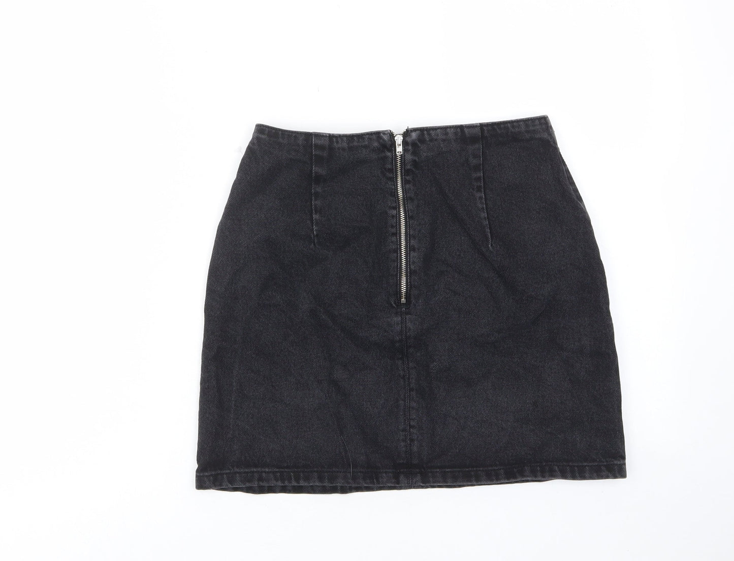 Womens UK Size 8 Topshop A-Line Denim Skirt