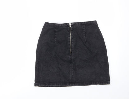 Womens UK Size 8 Topshop A-Line Denim Skirt