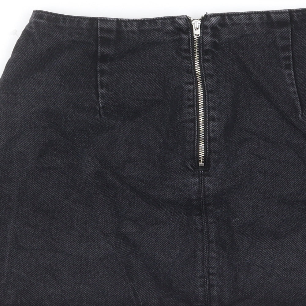 Womens UK Size 8 Topshop A-Line Denim Skirt