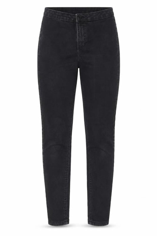 Marks and Womens Grey Cotton Skinny Jeans Size 8 L27 in Regular Zip - Pockets