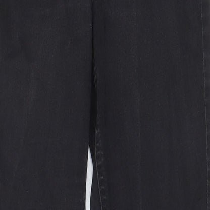 Marks and Womens Grey Cotton Skinny Jeans Size 8 L27 in Regular Zip - Pockets