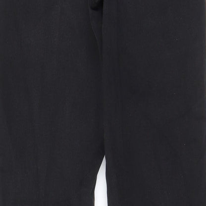 Marks and Womens Grey Cotton Skinny Jeans Size 8 L27 in Regular Zip - Pockets