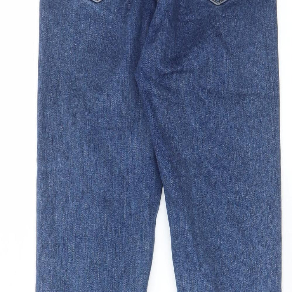 Topshop Womens Blue Cotton Skinny Jeans Size 26 in L30 in Regular Zip - Pockets
