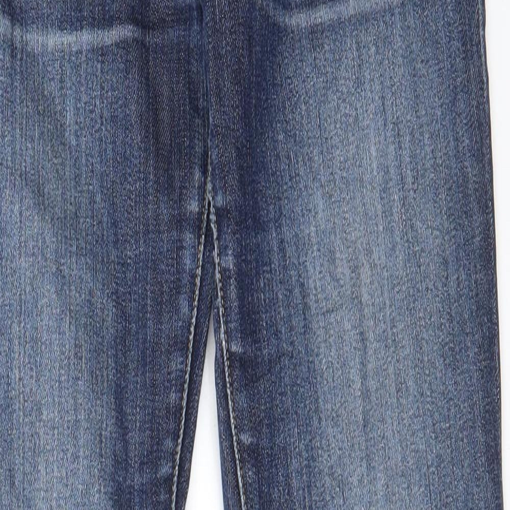 Kuyichi Mens Blue Cotton Straight Jeans Size 30 in L30 in Regular Zip - Pockets, Belt Loops