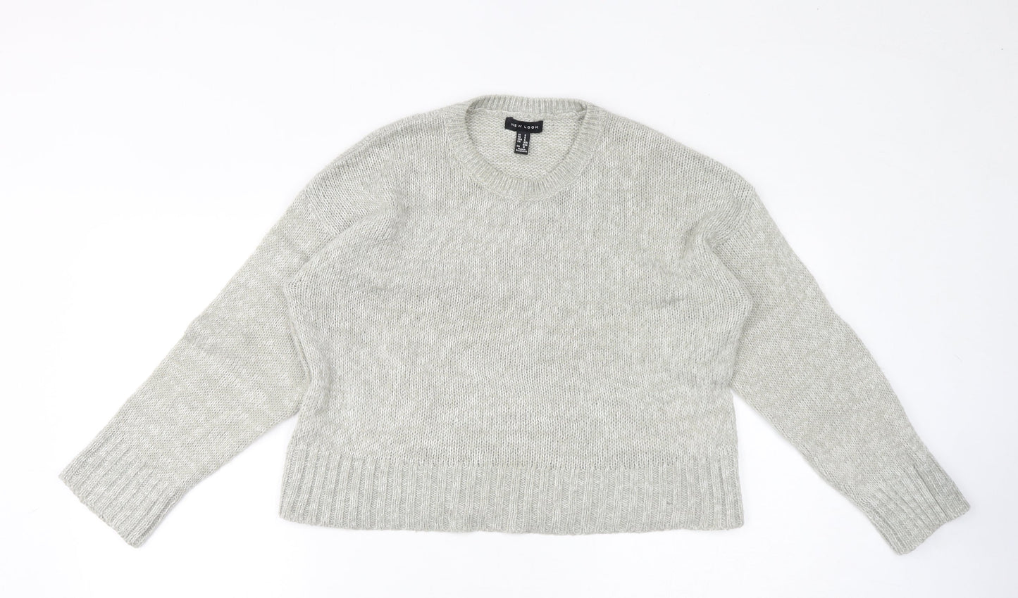 Womens UK Size S New Look Grey Pullover Jumper