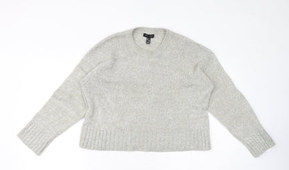 Womens UK Size S New Look Grey Pullover Jumper