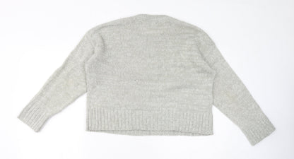 Womens UK Size S New Look Grey Pullover Jumper